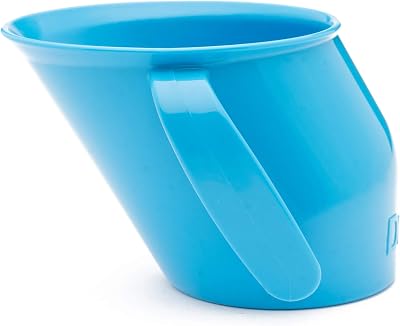 Doidy Cup Open Cup 200ml Slanted Weaning Cup with Handles Blue 6m-3y