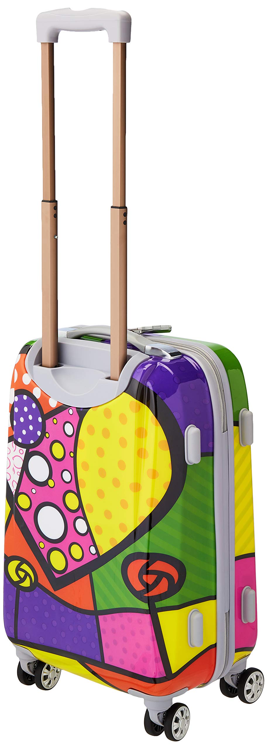 Rockland Vision Hardside Spinner Wheel Luggage, Assorted/Multicolor, Carry-On 20-Inch