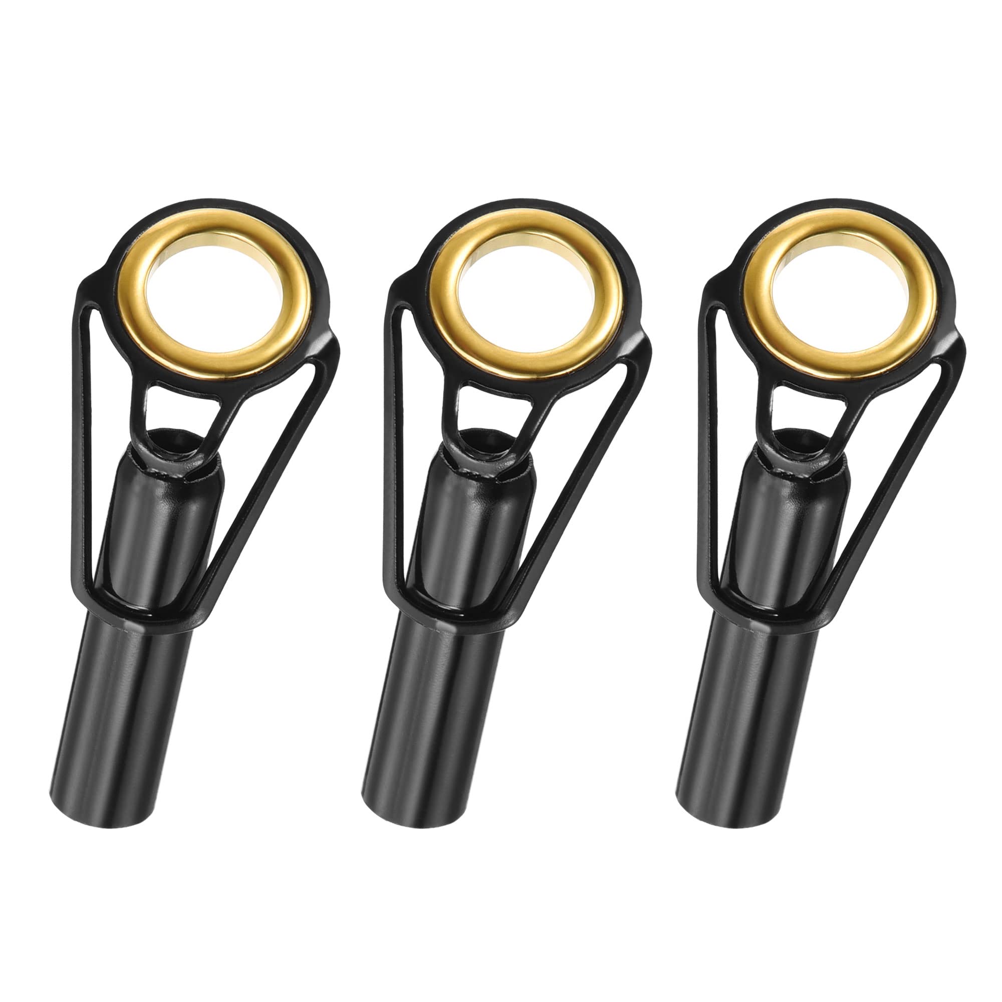 PATIKIL 6.2mm Tube Dia Fishing Rod Tips Repair Kit, 3pcs Stainless Steel Ring Guide for Saltwater Freshwater Fishing