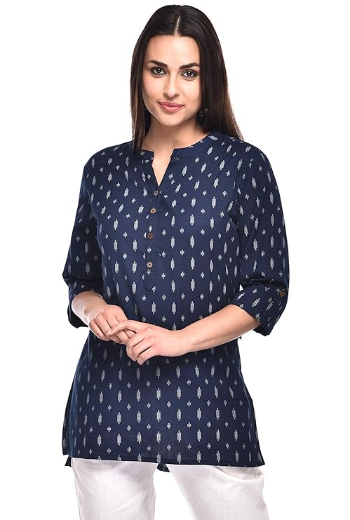 Women's Printed Short Top Kurti with Plus Size