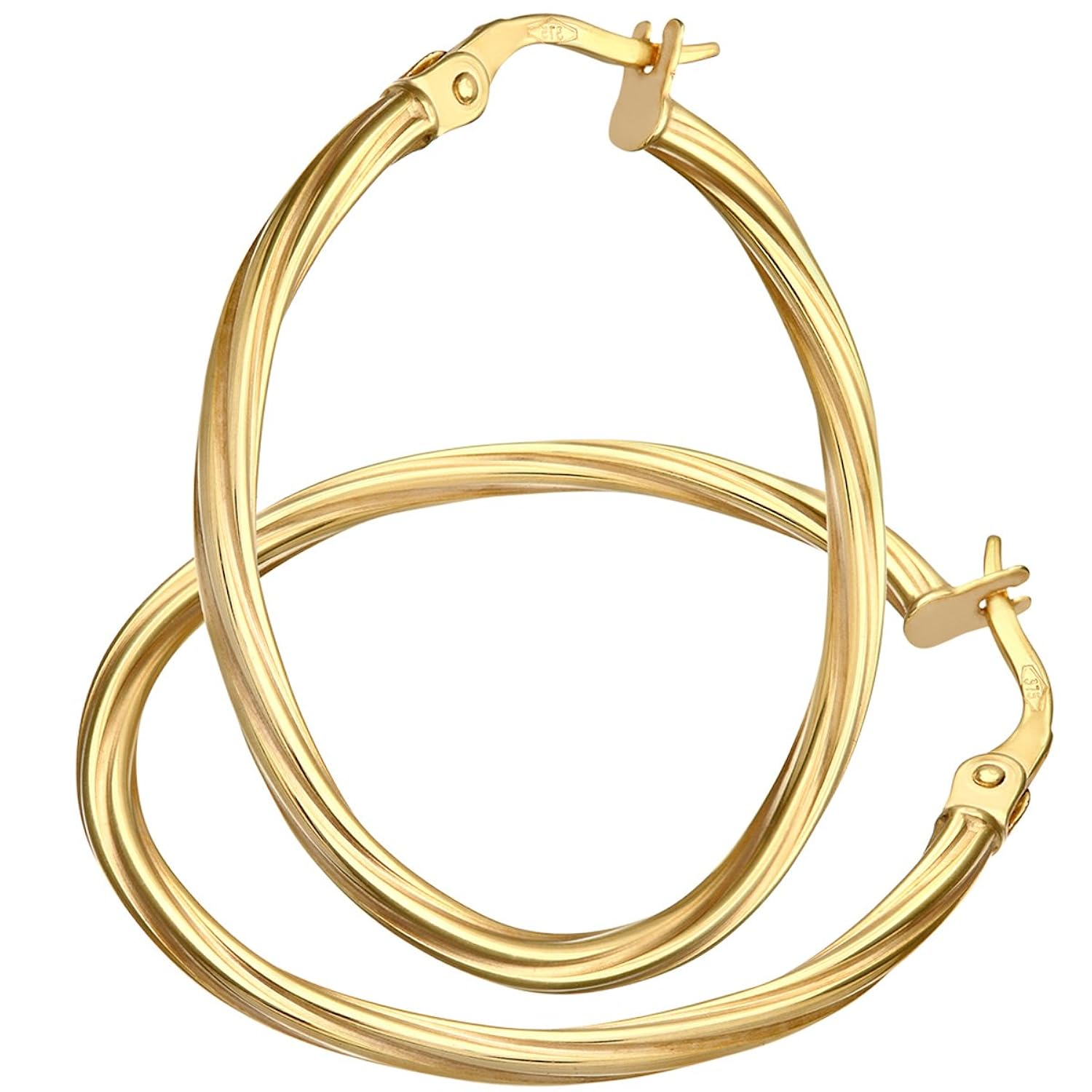 Citerna Pendientes para Mujer de Oro Amarillo K