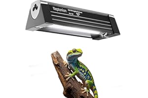 NEPTONION T5 Reptile UVB Light 6.5 Inches Fixture with UVB 5.0 Bulb High Output Hood for Terrariums, Basking Reptiles, Lizards, Chameleons, Iguanas, Bearded Dragons, 4W
