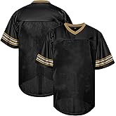 Atonmore Men Blank Plain Football Jersey, Adult Hip Hop Hipster Short Sleeve Mesh Pullover Shirts,Custom Uniforms for Party