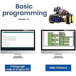 KEYESTUDIO Smart Car Robot,4WD Programmable DIY