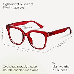 miyya Oversized Blue Light Glasses For