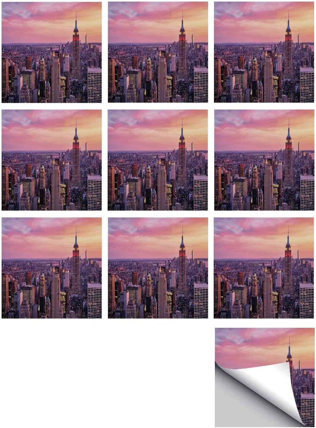 Best Empire State Building Reusable Stickers