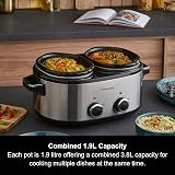 Morphy Richards 3.8L DuoServe Double Pot Slow Cooker Stainless view 2