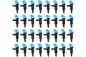 JOJOCY 200 Pieces 2GPH Irrigation Drip Emitter Garden Flag Irrigation Dripper, Trees and Shrubs