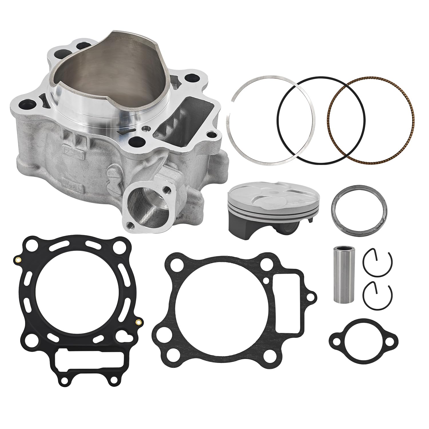 Photo 1 of 78mm Cylinder Piston Top End Rebuild Kit Fits for Honda CRF250R 2004-2009 CRF250X 2004-2017 4-Stroke 12100-KRN-670 12100-KRN-732
