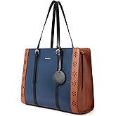 BOSTANTEN Laptop Bag for Women 15.6 inch Computer Leather Briefcase Vintage Work Tote Handbag