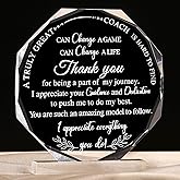 Chunful Coach Gifts Thank You Gifts for Women Men Acrylic Plaque Appreciation Gift Football Soccer Baseball Coach Office Coworker Gift Table Decor for Birthday
