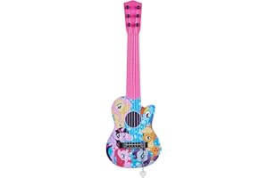 SAKAR My Little Pony 21" Kids Guitar Toy GT1-01371 | Inspired Design, Easy-to-Hold, Thin Frets and Low String, Traditional Acoustic Guitar Shape, Secret Stickers, Real Tuning Gears