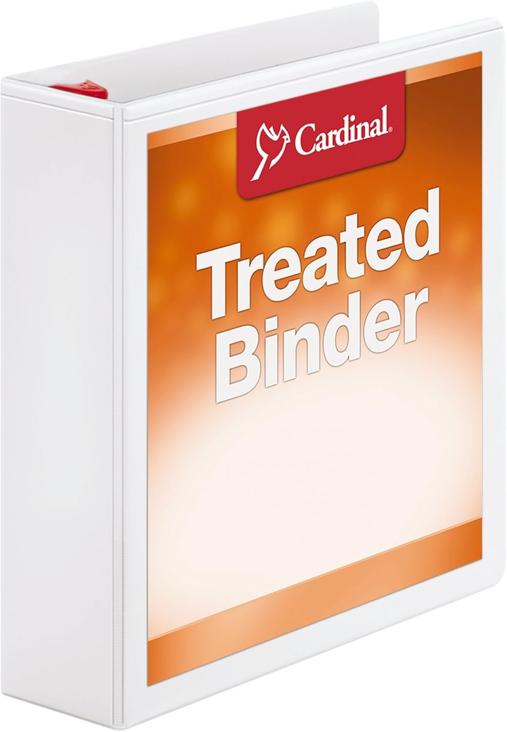 Cardinal 3 Ring Binder, 1 Inch Treated Binder, Locking Slant-D Rings, Customizable ClearVue Covers, Holds 270 Sheets, White : View Binders : Office Products