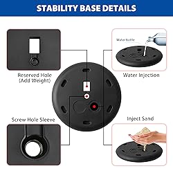 VAIIGO 4 Packs 8.5x11 Inch Sign Stand - Adjustable