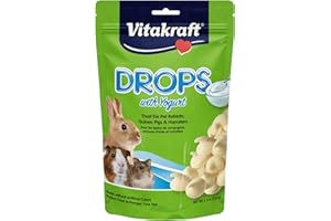 Vitakraft Drops Rabbit Treat - Drops with Yogurt - Yogurt Treats for Rabbits