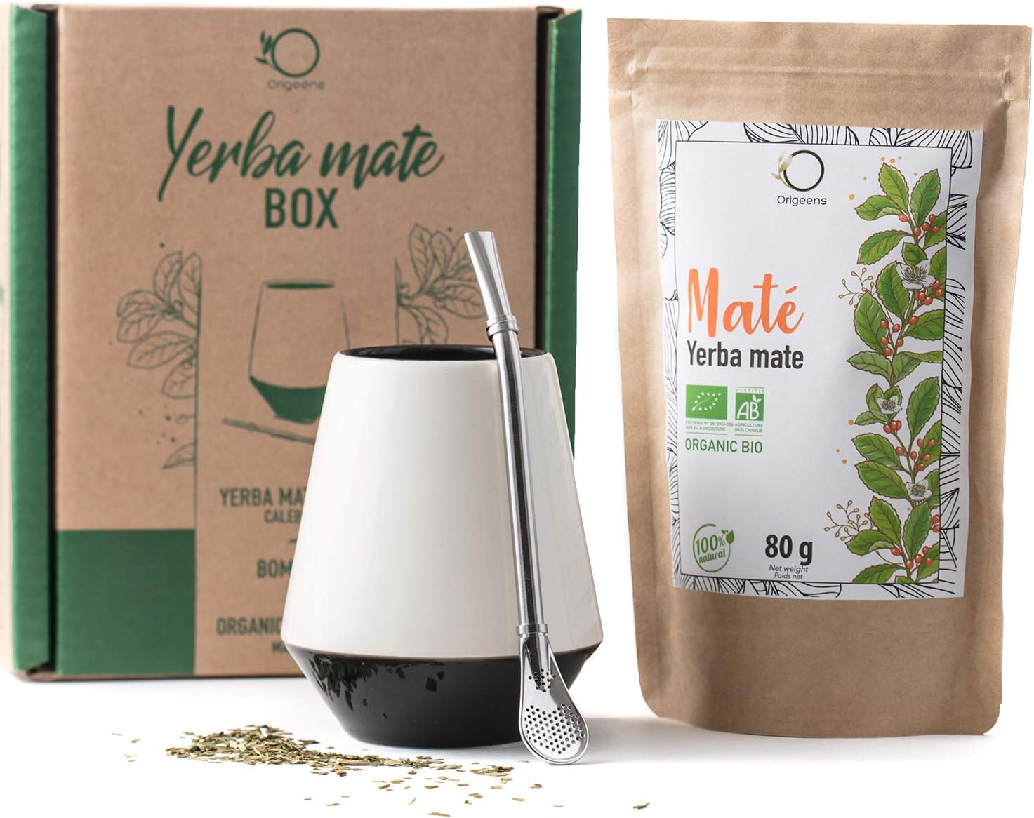 Calebasse et paille pour maté en acier inoxydable - Aromandise