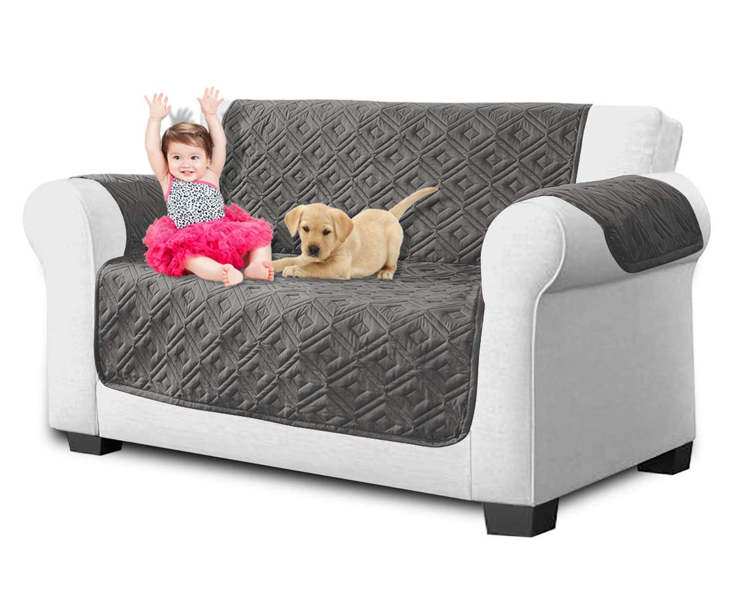 Imperial Rooms New Quilted Furniture Cover Sofa Protector Settee Cover