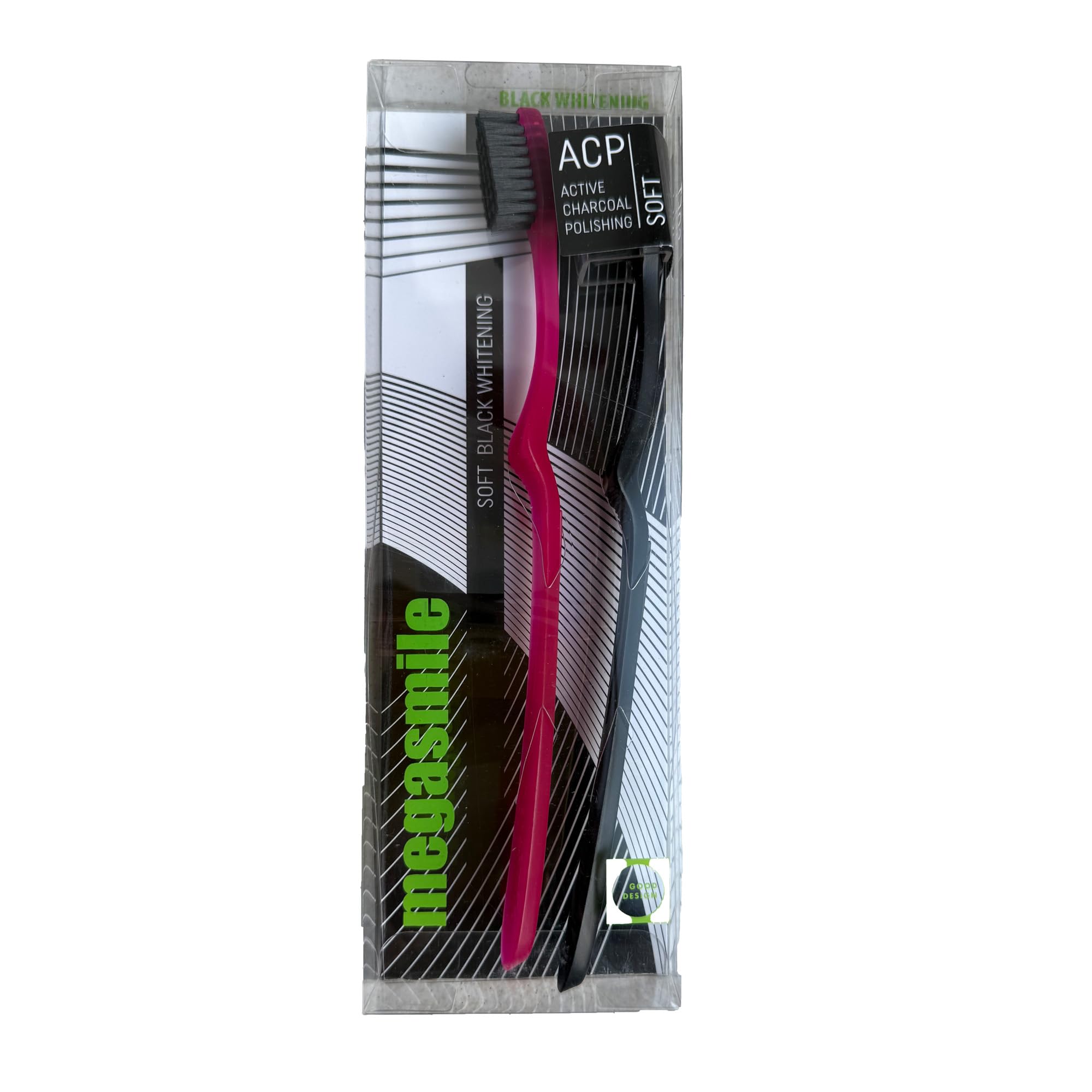 Megasmile Whitening Toothbrush ร36 Black Pack of 2