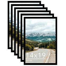 QOTIB Wood 14x19 Picture Frame Black for Wall