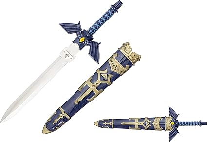 Amazon Com 11 5 Master Sword Dagger With Scabbard The Legend Of Zelda Blue Sports Outdoors