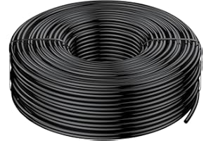 Pawfly 200 ft. 1/4 Drip Irrigation Tubing, Blank Distribution Tubing for Drip Irrigation System, Drip Irrigation Hose Roll for Garden Watering System