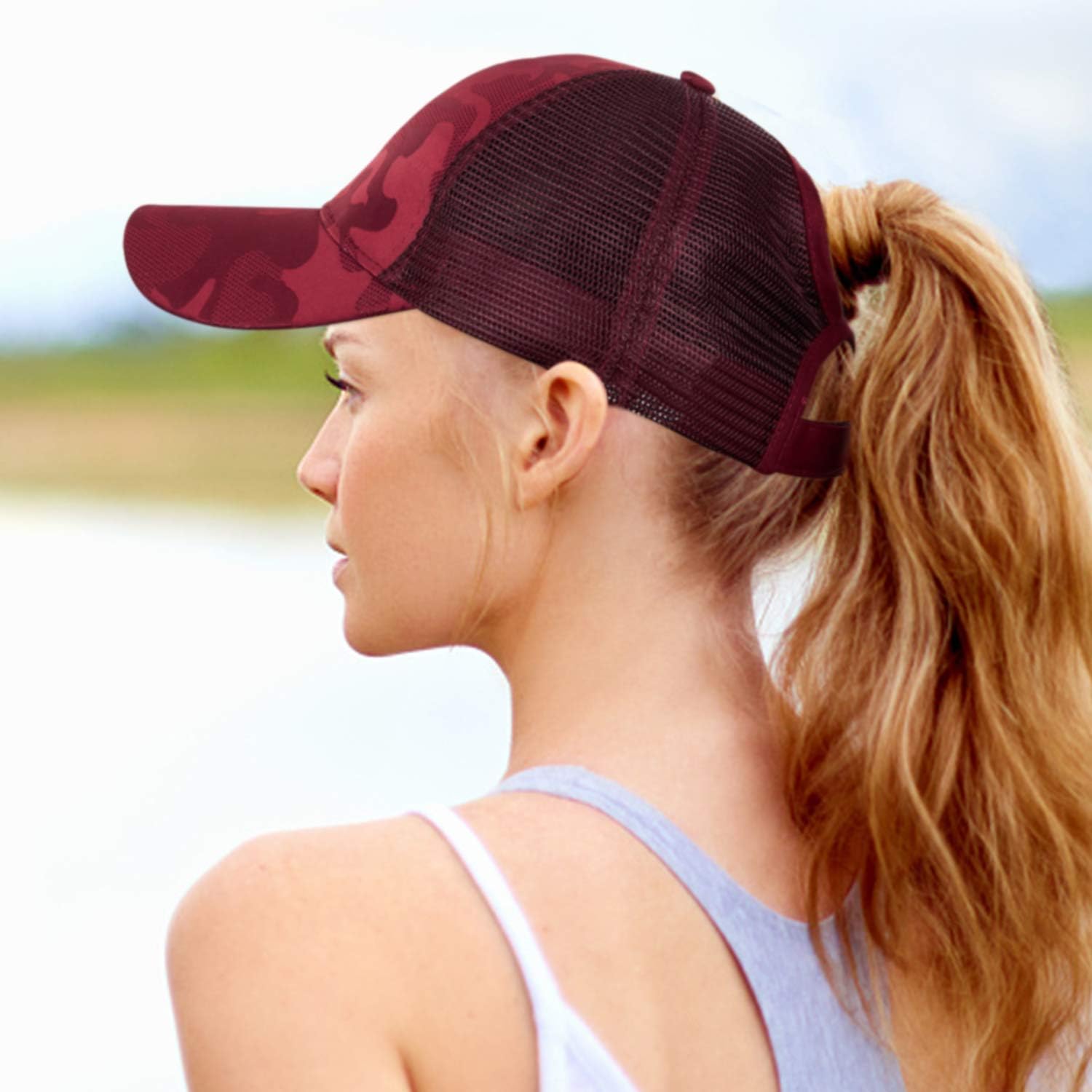 casquette trou queue de cheval