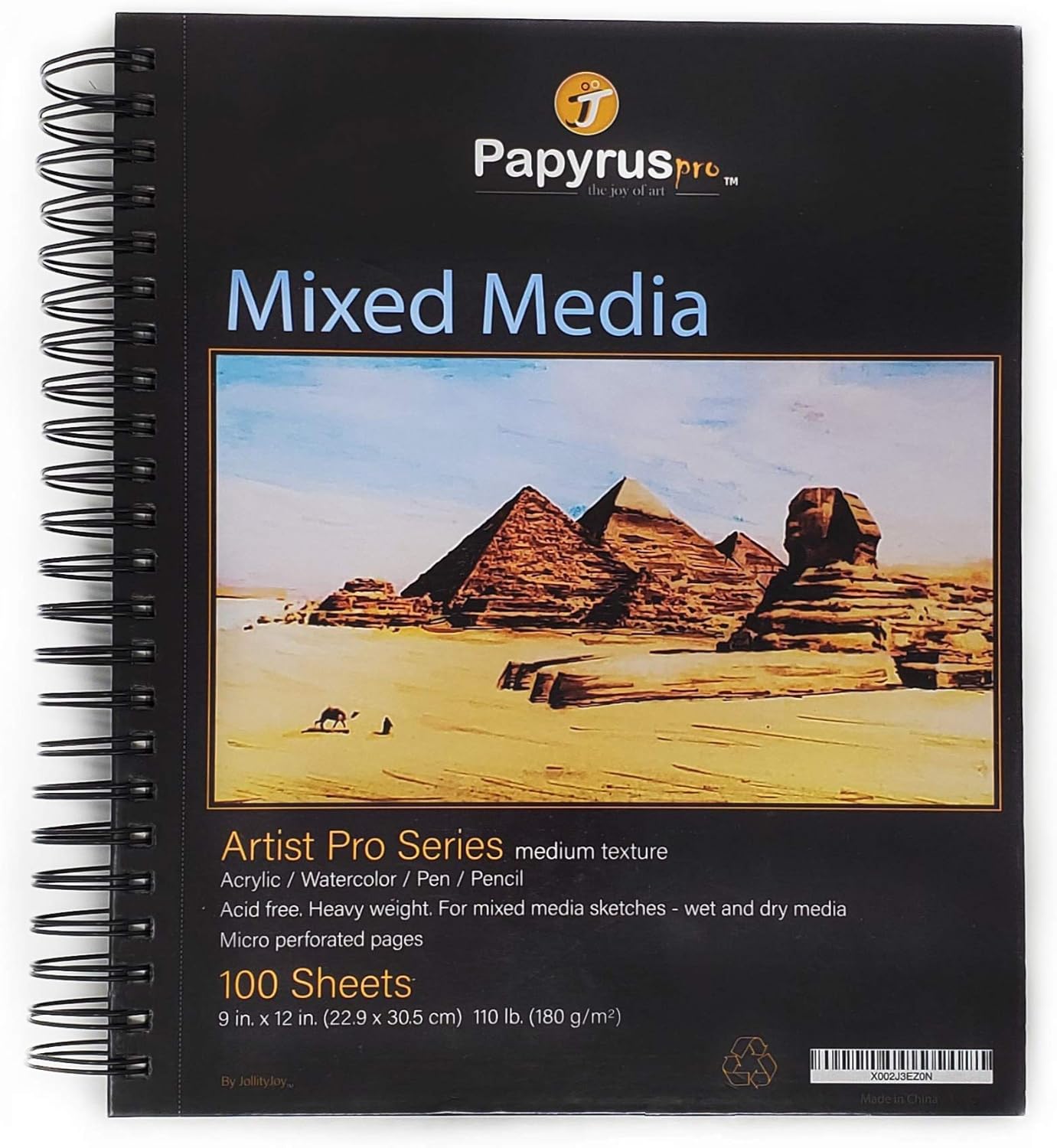 Mixed Media Sketchbook 9"x12" Premium 100Sheets 180gsm