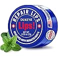 OUKEYA Lip Balm,0.25 Ounce,Medicated Lip Medex Chapstick Medicated w/Beeswax,Petrolatum,Peppermint Oi,100% Natural Ingredients,Medicated Lip Balm Lip Moisturizer for Echapped Lips Treatment Severe