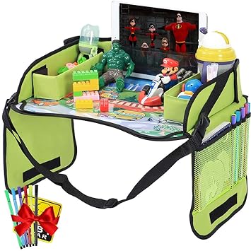 kids snack and play tray