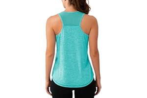 Aeuui Womens Workout Tops Sleeveless Racerback Tank Tops Mesh Yoga Athletic Running Shirts Gym Clothes for Women