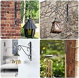 KEENSUNI 2Pcs Hanging Basket Bracket Iron Plant Hanger Wall Hooks view 7
