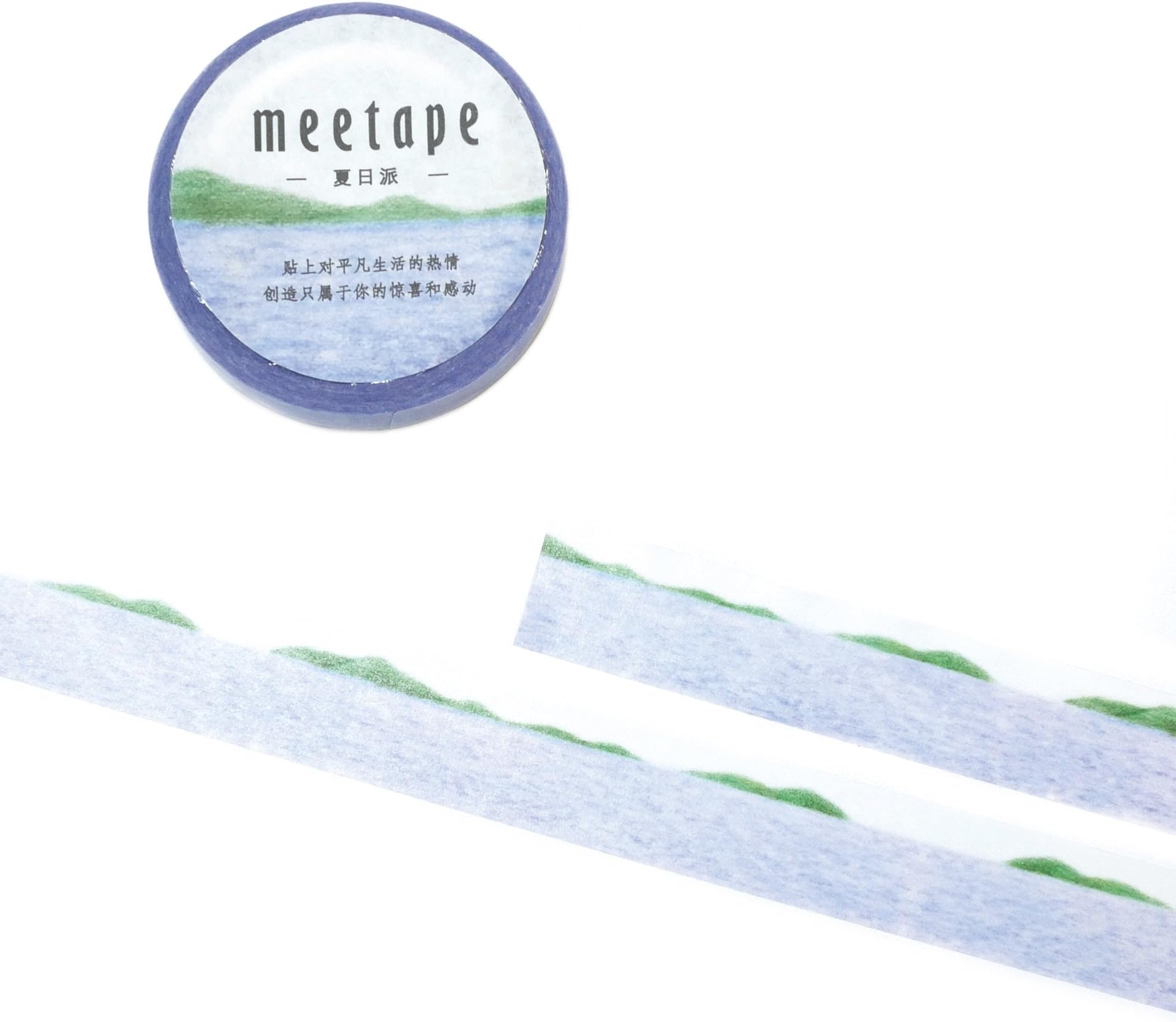 Signature Collection Designer Washi Tape: Perfect Multi Purpose Colored Masking Tape for Walls, Arts and Crafts, DIY, Scrapbook - 15mm x 10m (Lakeshore Memories)