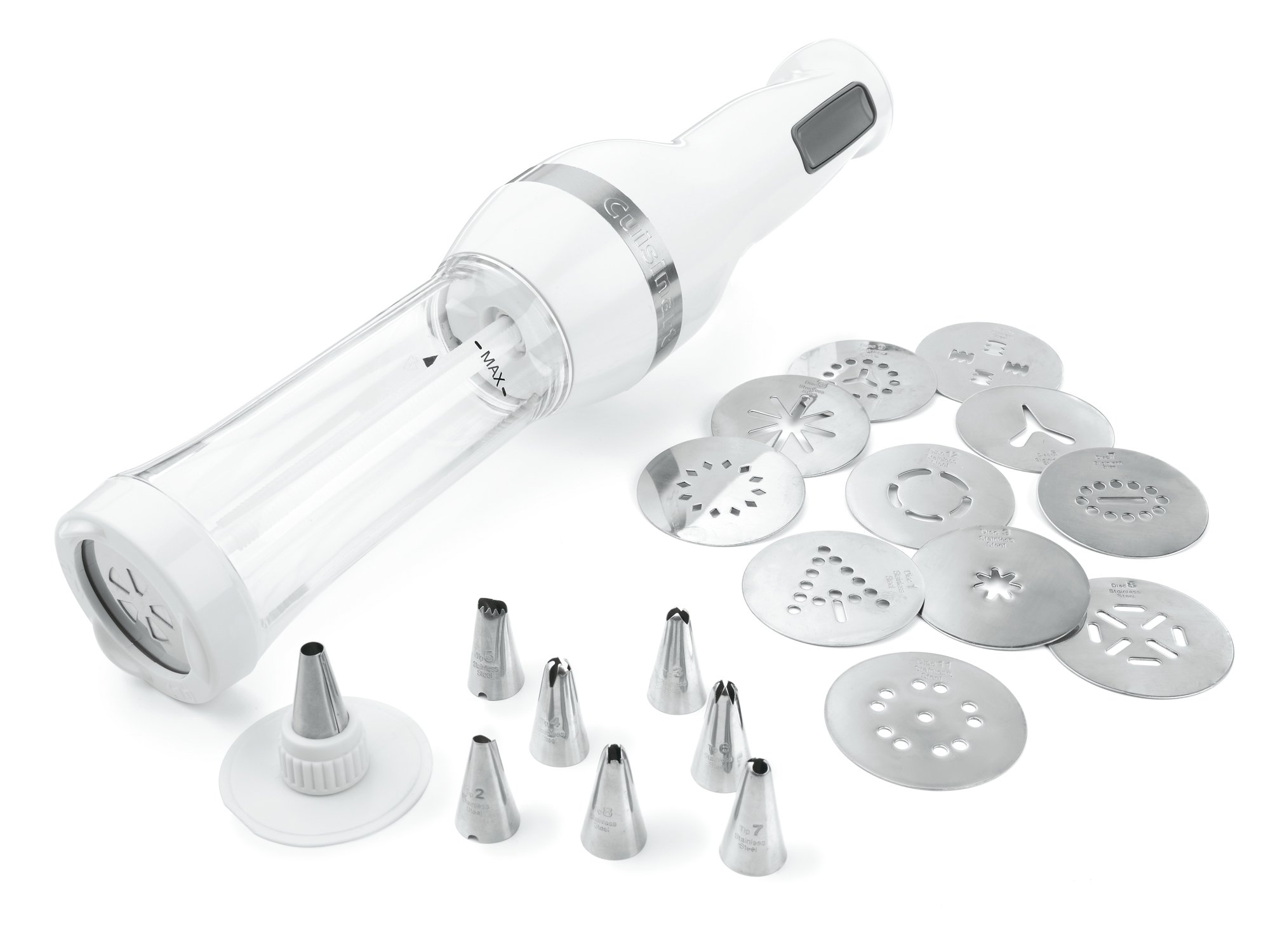 Cuisinart CCP10 Electric Cookie Press with 12 Discs and 8 Decorating