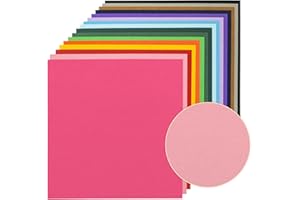 GOCREATE 48 Sheets 12x12 Solid Core Colorful Cardstock Textured 85Lb Multi Colored Card Stock Paper 16 Assorted Colors for Cricut Card Making