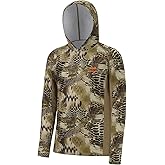 BASSDASH Men's UPF 50+ Lightweight Hunting Camo Hoodie Quick Dry Performance Long Sleeve Fishing Shirt with Hood FS30M