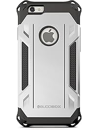 BUDDIBOX iPhone 6s Case, [Corner Series] &ndash; Heavy Duty Protection From Falls &ndash; Also Compatible With Apple iPhone 6 &ndash; [Silver]
