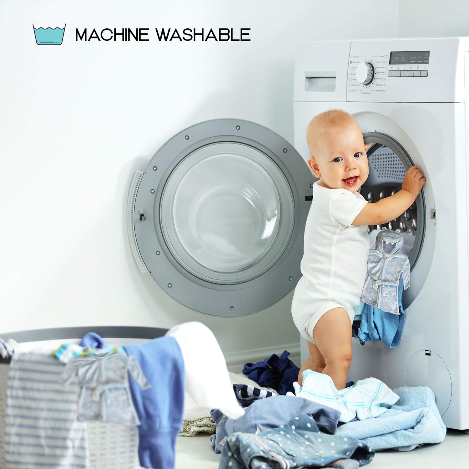 MODERN BABY Bath Robe for Boys & Girls Infant & Newborn 0-9 Months Cute Hooded Baby Bathrobe One Size Ultra Soft Feel: Baby