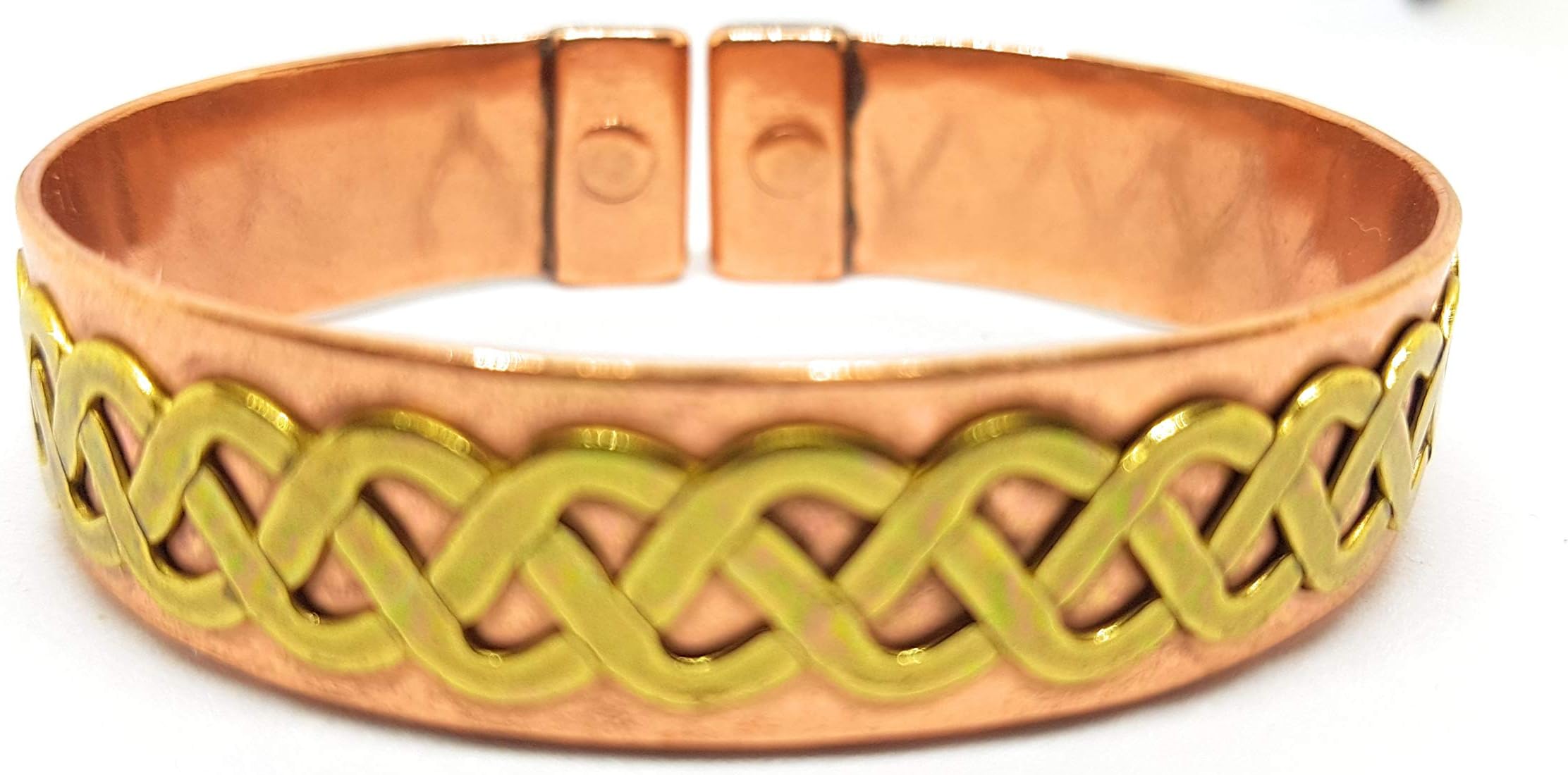 Magnetic Copper Brass Celtic Knot Design Bracelet/Bangle 32M!