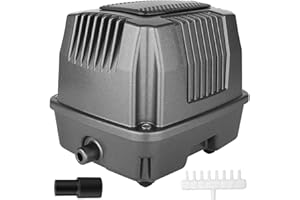 FUMAK Linear Air Pump for Pond Aeration, Septic & Hydroponic Use, 950GPH, Koi Pond & Aquarium Aerator