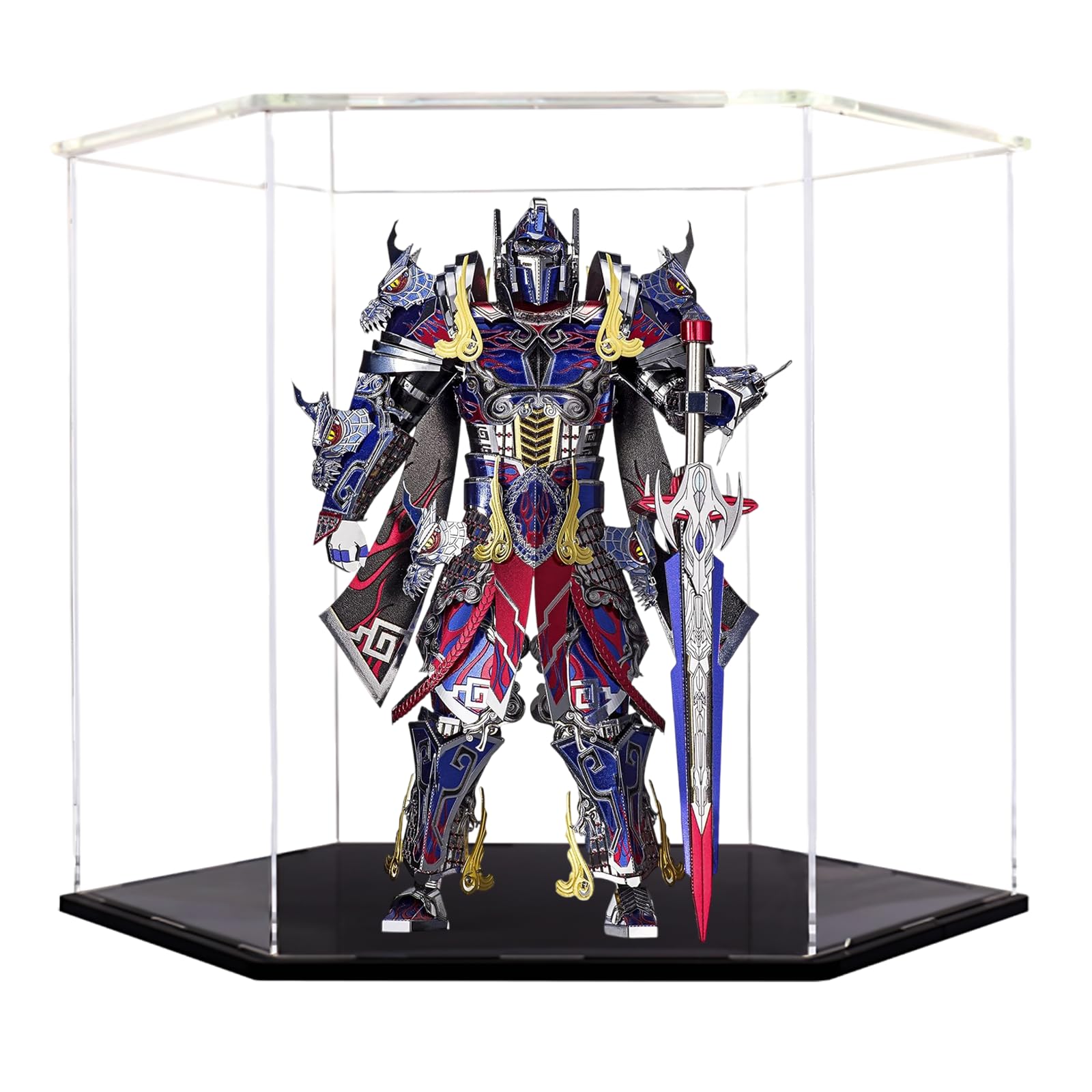 WLSANX Display Case for Collectibles, Dustproof Acrylic Display Box Suitable for Action Figures, Models and Home Storage (11 x 9.8 x 9.5 Inches)