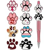 8Pcs Silicone Focal Beads for Pens – Premium Soft, Durable Beads for Custom Pen Making, DIY Craft Projects, and Personalization – Assorted Colors and Designs (Puppy Paw)