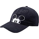 Disney Mickey Mouse Dad Hat, Cotton Adjustable Baseball Cap with Curved Brim