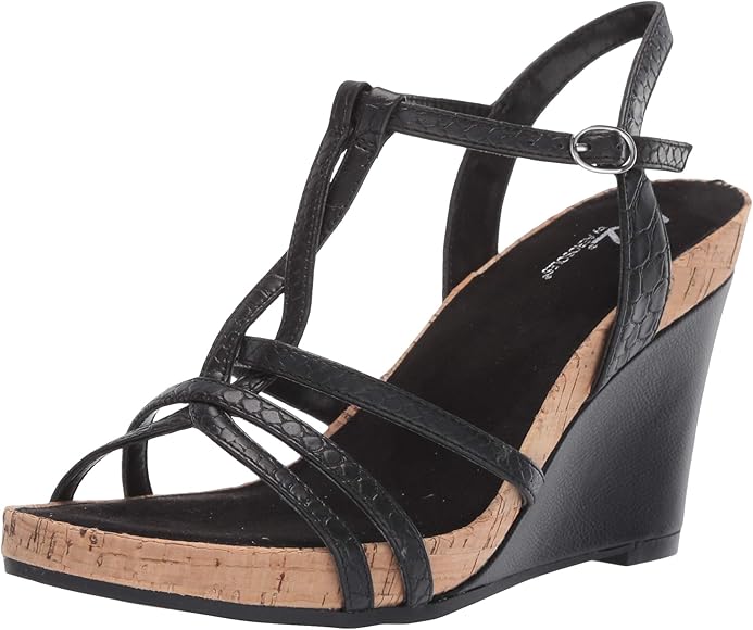 aerosoles black wedges