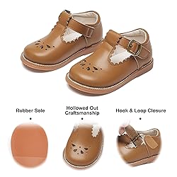 Felix & Flora Toddler Little Girl Oxford Brown Mary