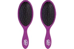 Wet Brush Original Detangling Hair Brush, Purple, Ultra-Soft IntelliFlex Bristles, Detangler Hairbrush Glides Through Tangles With Ease For All Hair Types, For Women, Men, Wet & Dry (Pack of 2)