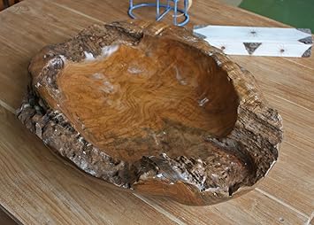 Tayasia Schale Obstschale Geschirr Zentrum Taschenleerer Aus Teakholz Amazon De Kuche Haushalt amazon de