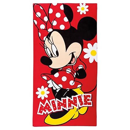Disney Minnie Mouse Serviette De Plage 100 Coton Fille