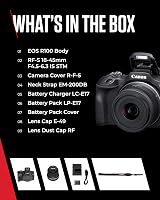 Canon EOS R100 Compact Mirrorless Camera 24.1 MP 4K Dual Pixel CMOS AF WIFI view 9