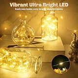 cshare Battery Fairy Lights 20 LEDs 2m Copper Wire IP65 Waterproof Warm White view 6