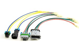 RCPW Auger/Spinner Wire Repair Harness for Buyers SaltDogg SHPE1500, SHPE2000 and More (Male + Female Kit, Spinner + Auger Kit)